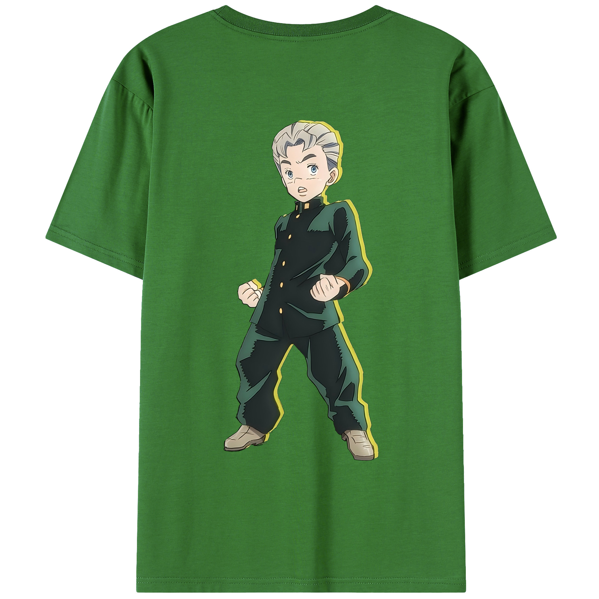 （画像用） ジョジョの奇妙な冒険 広瀨康一 JoJo's Bizarre Adventure Hirose Koichi レディース半袖Tシャツ(バックプリント)